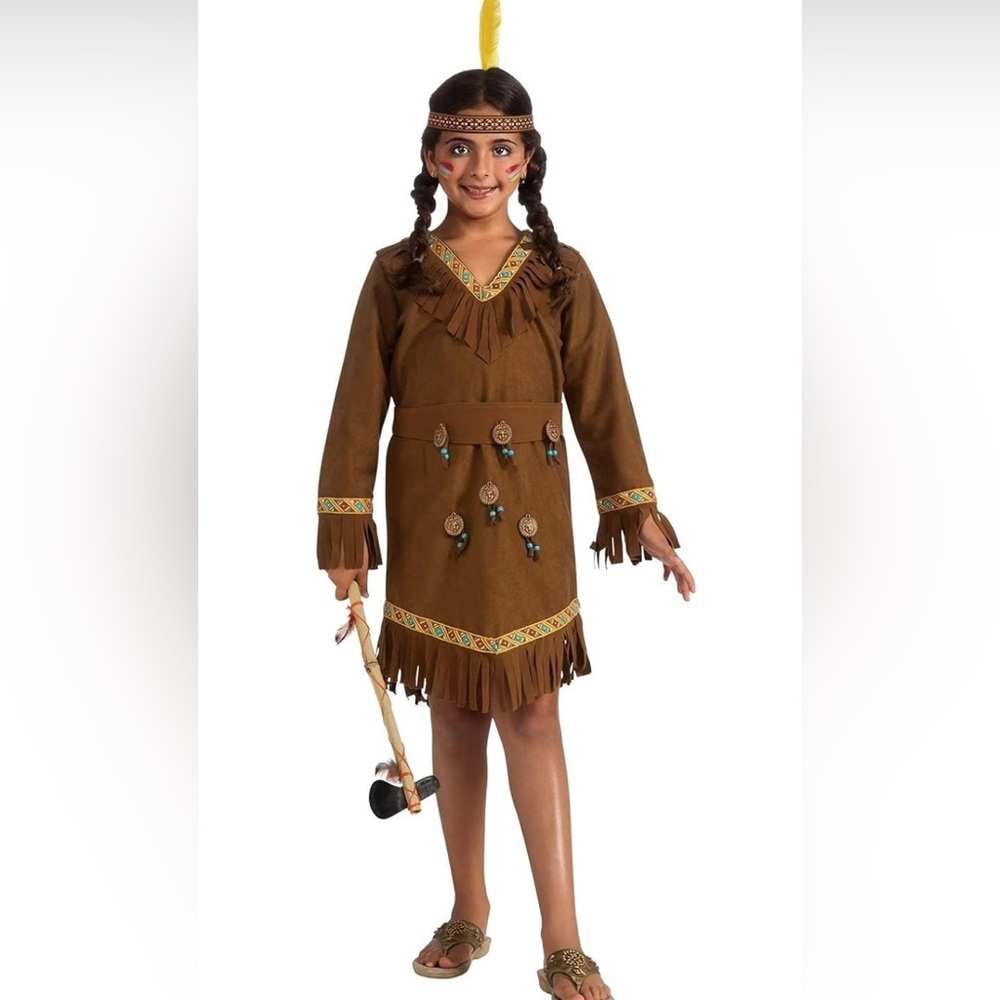 Girls Western Fringe Costume Size 4 Halloween